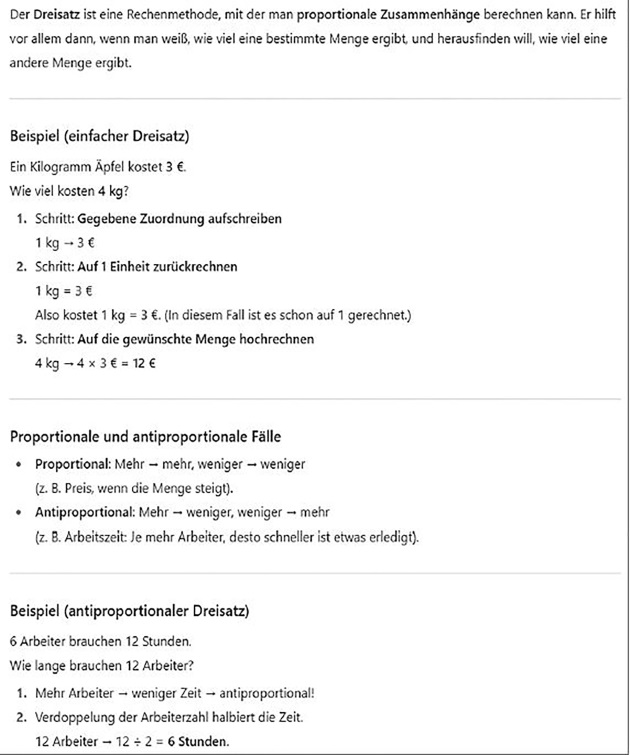 Lehrbuchseite mit Erklärungen und Beispielen zu proportionalen und antiproportionalen Zusammenhängen in der Mathematik.