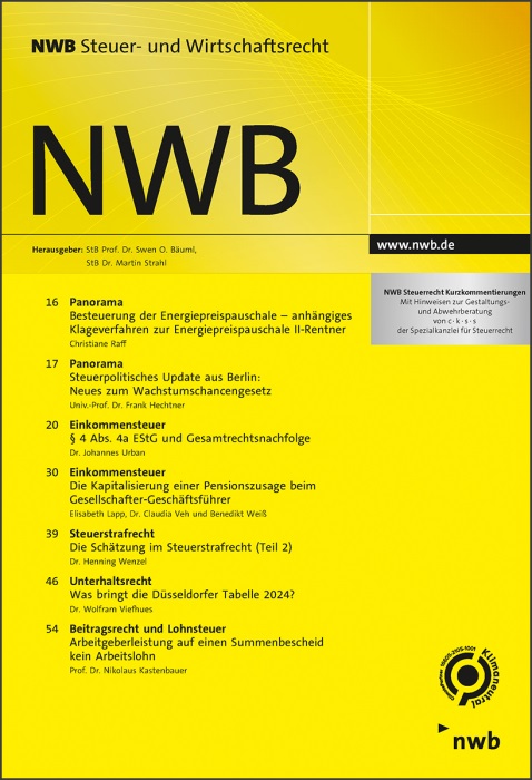 NWB - Steuer- und Wirtschaftsrecht