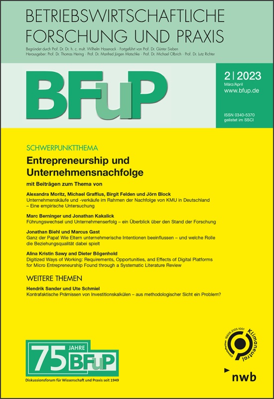 BFuP - Betriebswirtschaftliche Forschung und Praxis