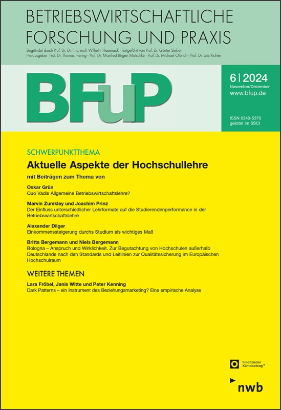 BFuP - Betriebswirtschaftliche Forschung und Praxis