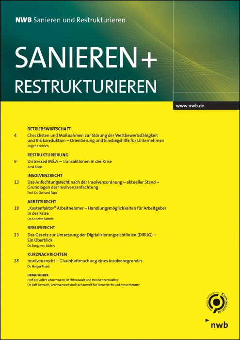 Sanieren und Restrukturieren