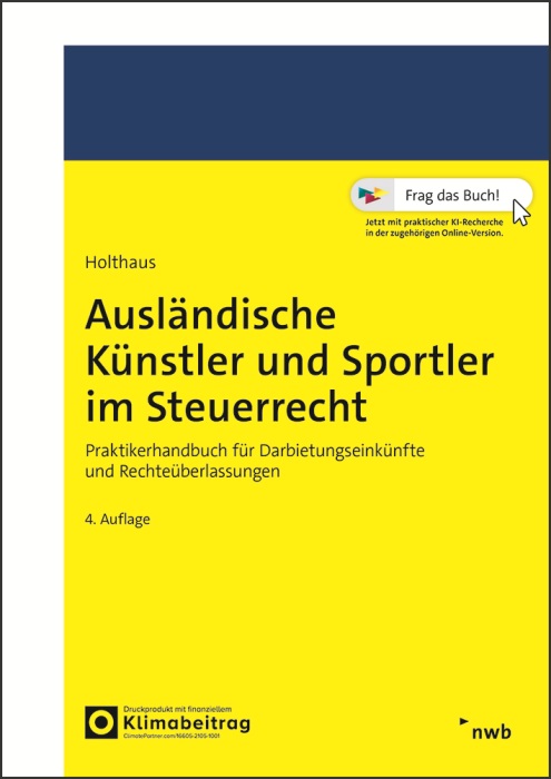 Ausländische Künstler und Sportler im Steuerrecht
