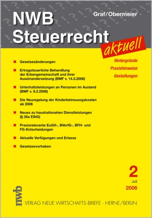 NWB Steuerrecht aktuell 2/2006